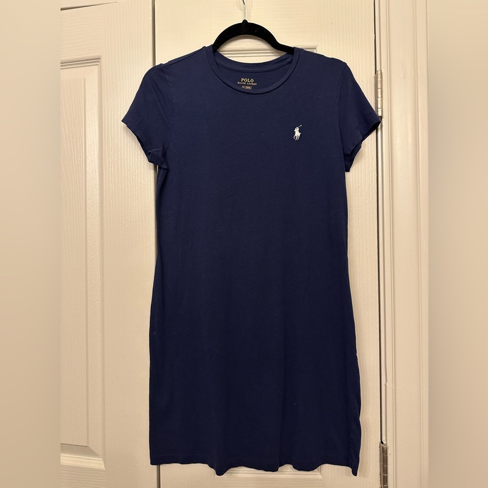 Polo Ralph Lauren T Shirt Dress, Navy, Size M